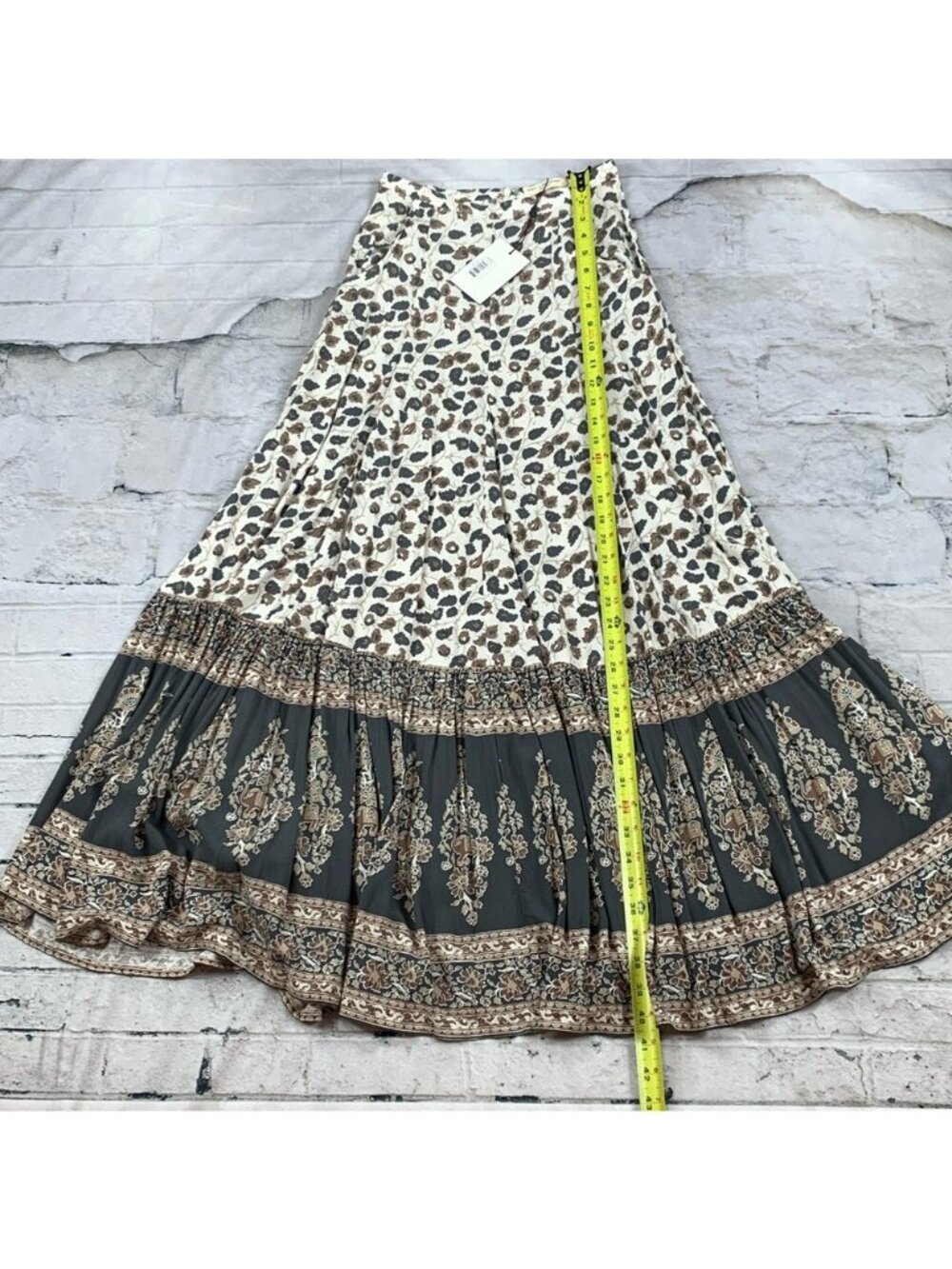 Spell NWT Delirium Maxi Skirt in Cream XS - Picture 7 of 8